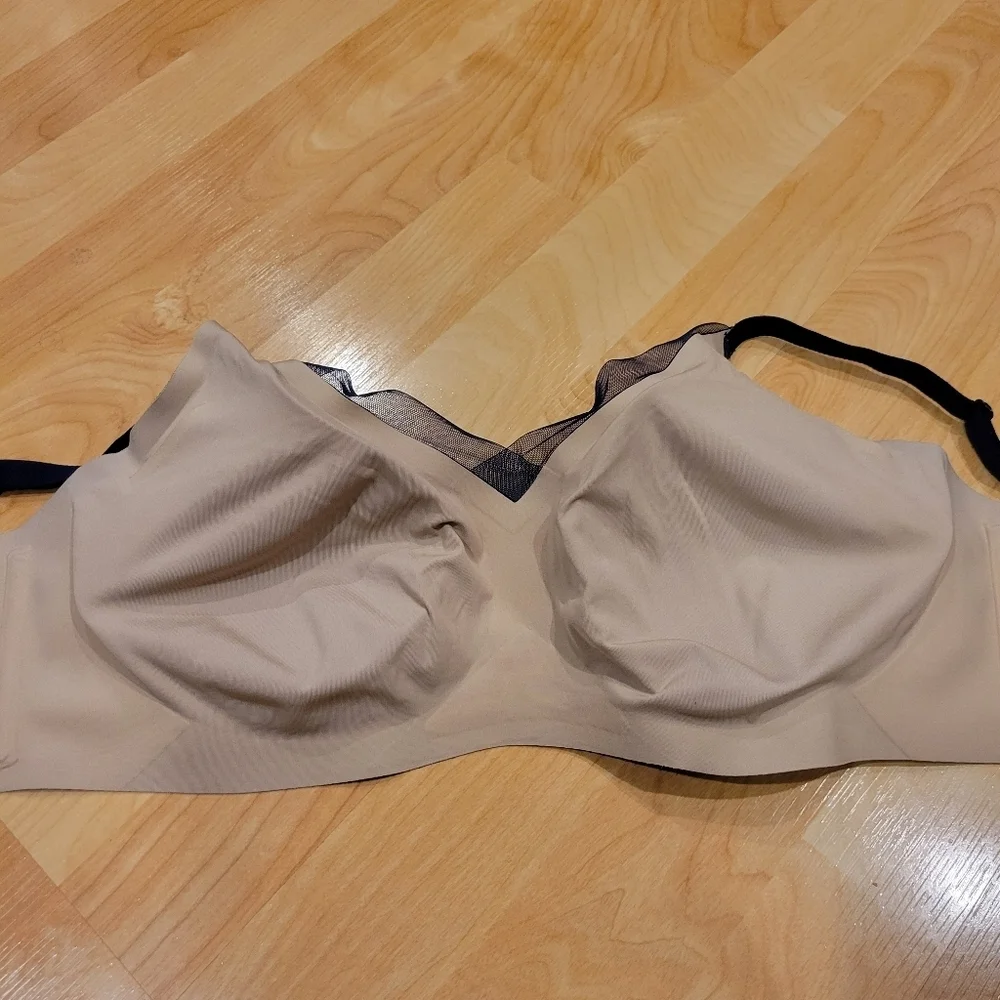 Honeylove Crossover Wireless Bra Blue Size XL